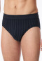 Mini slip fine interlock a strisce blu notte - Fine Interlock