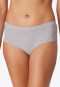 Panty Doppelripp Organic Cotton grau meliert - Pure Rib