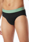 Slip rio confezione da 3 pezzi in cotone organico elastico in vita in tessuto tramato multicolore - 95/5
