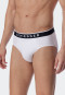 Rio briefs 3-pack organic cotton woven elastic waistband white - 95/5