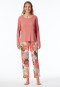 Pigiama 7/8 a coste doppie papaia - Modern Nightwear