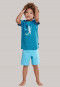 Pyjama kort Hawaï surfer palmbomen blauw - Rat Henry
