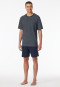 Pajamas short midnight blue patterned - Comfort Essentials