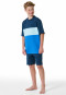 Pyjama court en coton bio rayures aquarium - Nightwear