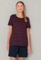 Pajamas short stripes dark blue-red - selected! premium inspiration