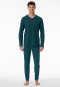 Pigiama con polsini lunghi in petrolio - Casual Essentials