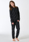 Pyjamas long cuffs stars black - Teens Nightwear