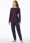 Pigiama con polsini lunghi a strisce multicolore - Comfort Nightwear