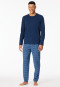Pyjamas long dark blue - Casual Essentials