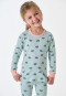 Pyjamas long fine rib cuffs rainbow mint - Kids Nightwear