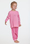 Long pyjama Organic Cotton Bords-côtes Cheval Rayures rose - Nightwear