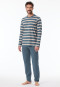Pigiama a lunghe strisce blu denim - Casual Nightwear