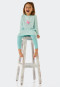 Pyjama long rayures cheval turquoise - Original Classics