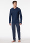 Schlafanzug lang V-Ausschnitt admiral - Casual Essentials