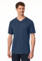 Shirt kurz arm V-Ausschnitt royal - Mix+Relax
