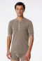 Shirt short sleeve brown-grey - Revival Karl-Heinz
