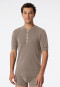 T-shirt manches courtes gris marron - Revival Karl-Heinz