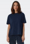 T-shirt a maniche corte di colore blu scuro - Mix+Relax