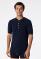 Chemise manches courtes bleu foncé - Revival Karl-Heinz