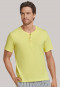 Shirt korte mouwen jersey knoopjespad geel - Mix+Relax