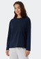 T-shirt long-sleeved dark blue - Mix+Relax