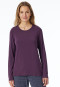 Shirt long-sleeve round neck plum - Mix+Relax