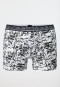 Shorts 3-pack organic cotton black / black and white patterned - 95/5