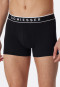 Shorts 3er-Pack Organic Cotton Webgummibund schwarz - 95/5