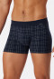 Shorts Feininterlock gemustert nachtblau/weiß - Fine Interlock