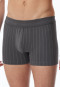 Shorts gestreift anthrazit - Fine Interlock