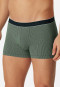 Shorts Modal gestreift dunkelgrün/weiß - Duality Function