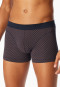 Shorts en coton bio imprimé brun-rouge - Comfort Fit