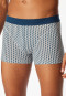 Shorts Organic Cotton gemustert silber - Comfort Fit