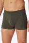 Shorts Organic Cotton Paspeln grün meliert - Comfort Fit