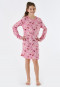 Sleepshirt langarm Organic Cotton Hund rosa - Nightwear