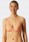 Soft bra without underwire all-over lace peach - Feminine Lace