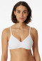 Soutien-gorge doux coton bio rembourré sans armature blanc - 95/5