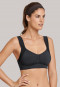 Sports bra molded cups wire-free High Support black - Active