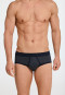 Sports briefs fine rib double pack dark blue striped - Original Classics