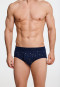 Sports briefs with fly 2 pack navy blue checkered - Essentials