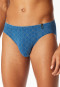 Supermini Slip gemustert blau - Long Life Soft