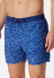 Swimshorts woven fabric flowers patterned navy - Casual Swim