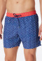 Pantaloncini da bagno intrecciati a fantasia rossa - Casual Swim