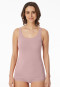 Top Lot de 2 Coton Bio blanc/rose tendre - 95/5