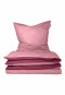 Reversible bed linen 2-pieces fine fiber dusky pink - SCHIESSER Home