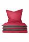 Reversible bed linen 2-piece renforcé red-anthracite - SCHIESSER Home