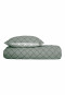 Reversible bed linen two-piece Renforcé green patterned - SCHIESSER Home