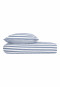 Biancheria da letto reversibile due pezzi Renforcé a righe blu chiaro - SCHIESSER Home