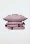 Reversible two-piece Renforcé mauve patterned bed linen - SCHIESSER Home