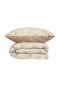 Reversible bedding set two-piece Renforcé taupe patterned - SCHIESSER Home